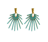 St. Armands Designs Of Sarasota - Women's Sunburst Statement Drop Earrings
