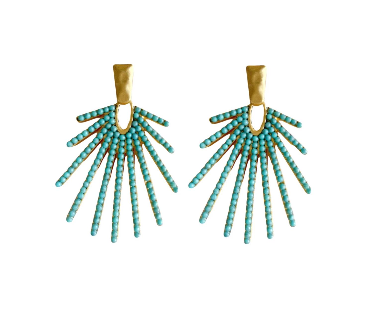 St. Armands Designs Of Sarasota - Women's Sunburst Statement Drop Earrings