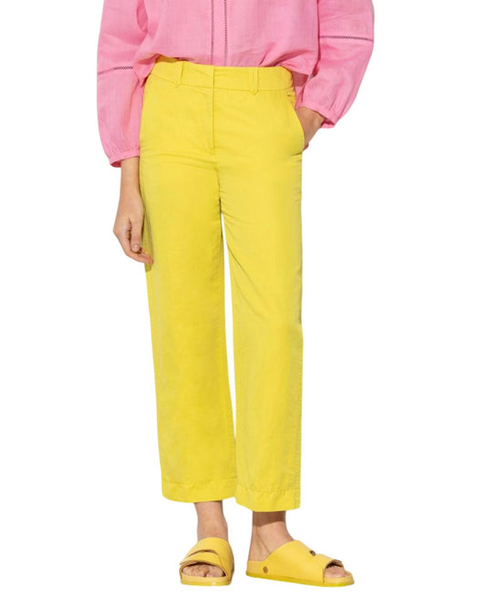 Luisa Cerano - Women's Crop Linen Trouser