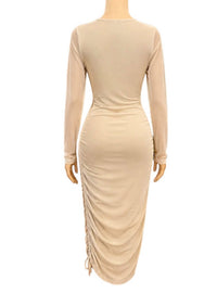 Bebe - Women's Allure Long Sleeve Midi Dress