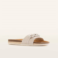 FRANKIE4 Women's Quinn Ii Sandal in linen - women's sandal - detail view