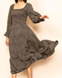 Elloh - Women's Leopard Maxi Dress