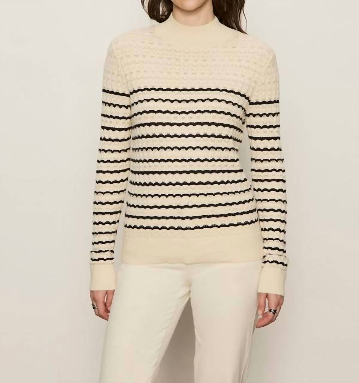 Sanctuary - Forever Striped Mock Neck Top