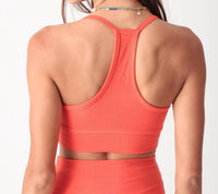 Electric & Rose Dream Solid Bra in tango - women's intimate - detail view