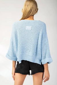 Ee:Some - Textured V-neck Sweater