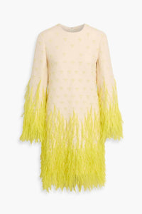 Valentino - Embellished Wool And Silk-blend Crepe Mini Dress