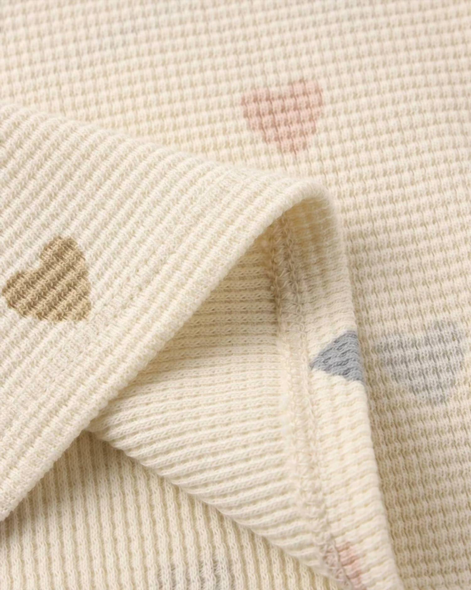 Quincy Mae - Baby Girls Waffle Tee + Short Tee