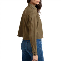 Askk Ny - Women's Cropped Knit Shirt