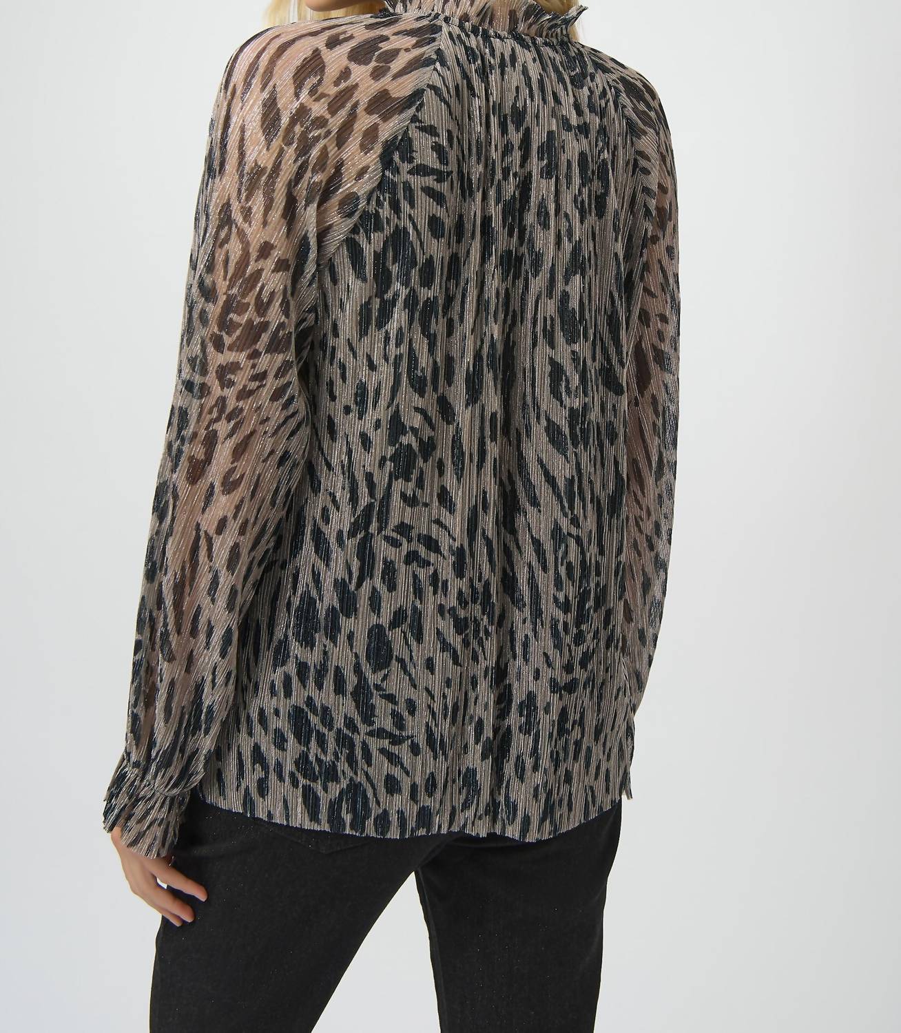 Joseph Ribkoff - Animal Print Pullover With Jewel Embellishment