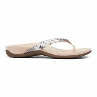 VIONIC WOMEN'S DILLON FLATS in white boa - women's sandal