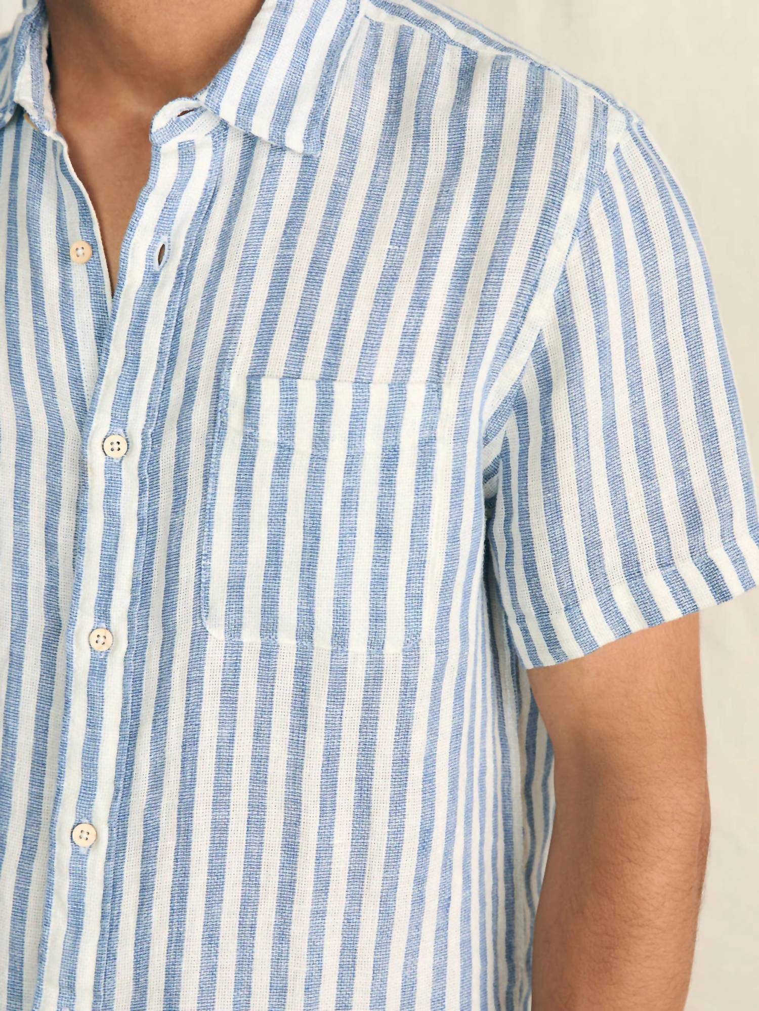 Faherty - Short-sleeve Palma Linen Shirt