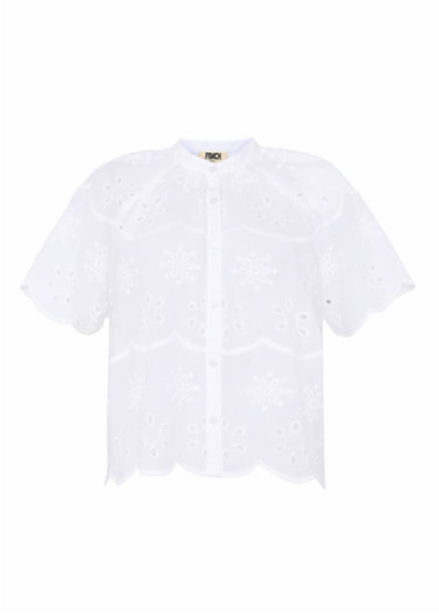 Frnch - Neda Scalloped Sleeve Blouse