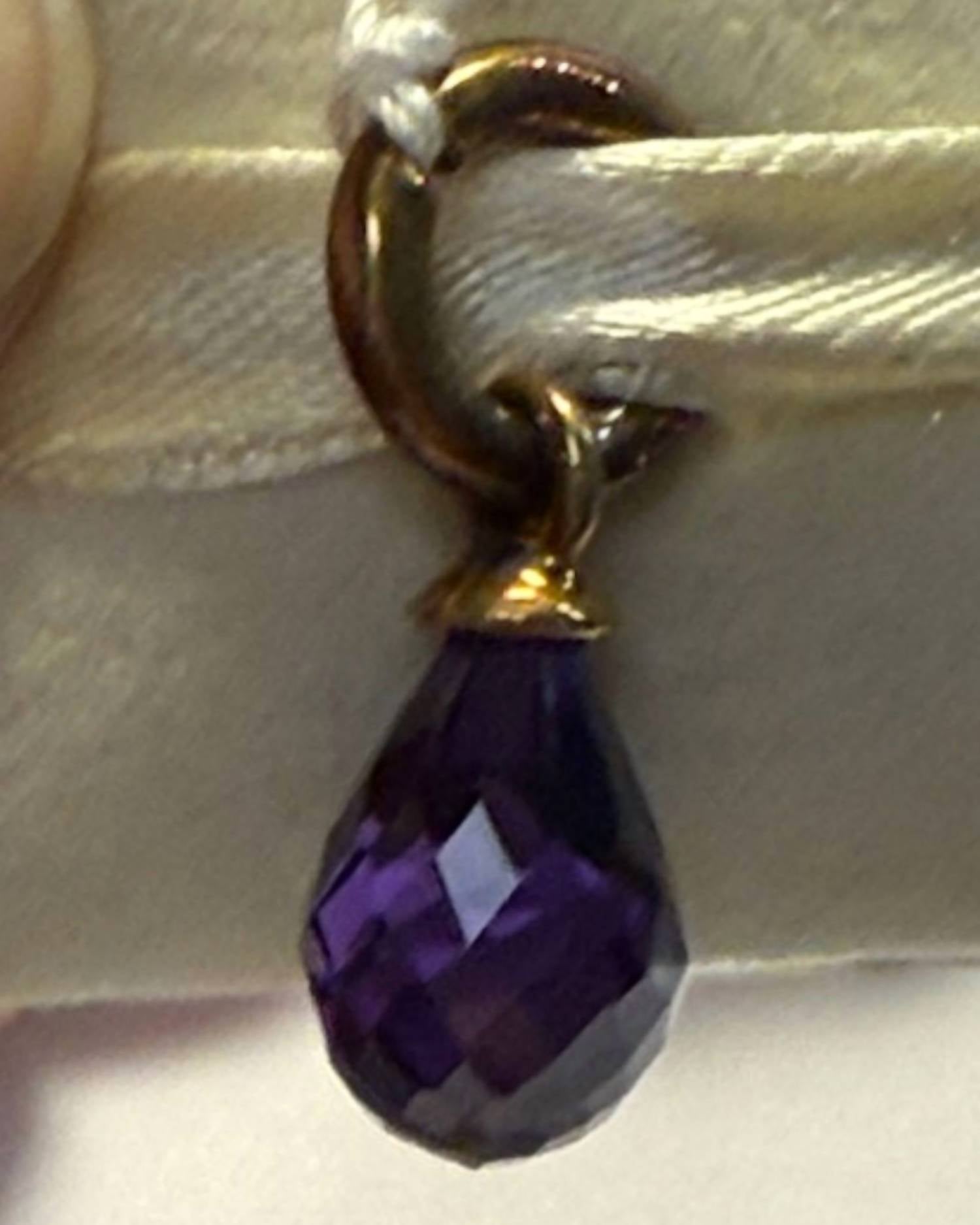 Story Jewellery - Women's Amethyst Drop Charm