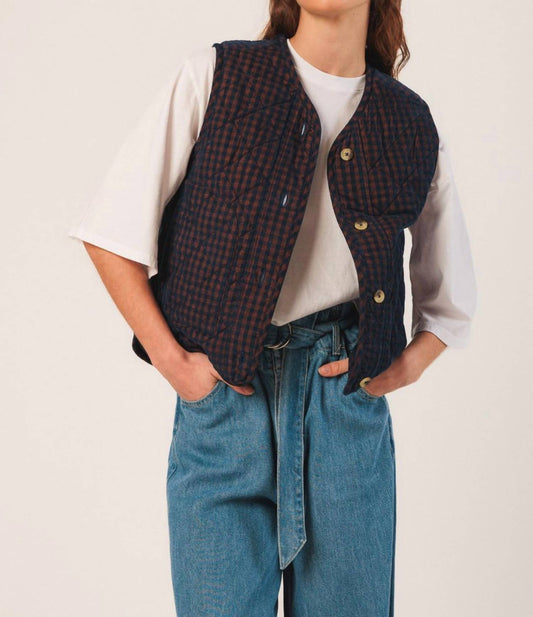 Indi & Cold - VICHY CORDUROY VEST