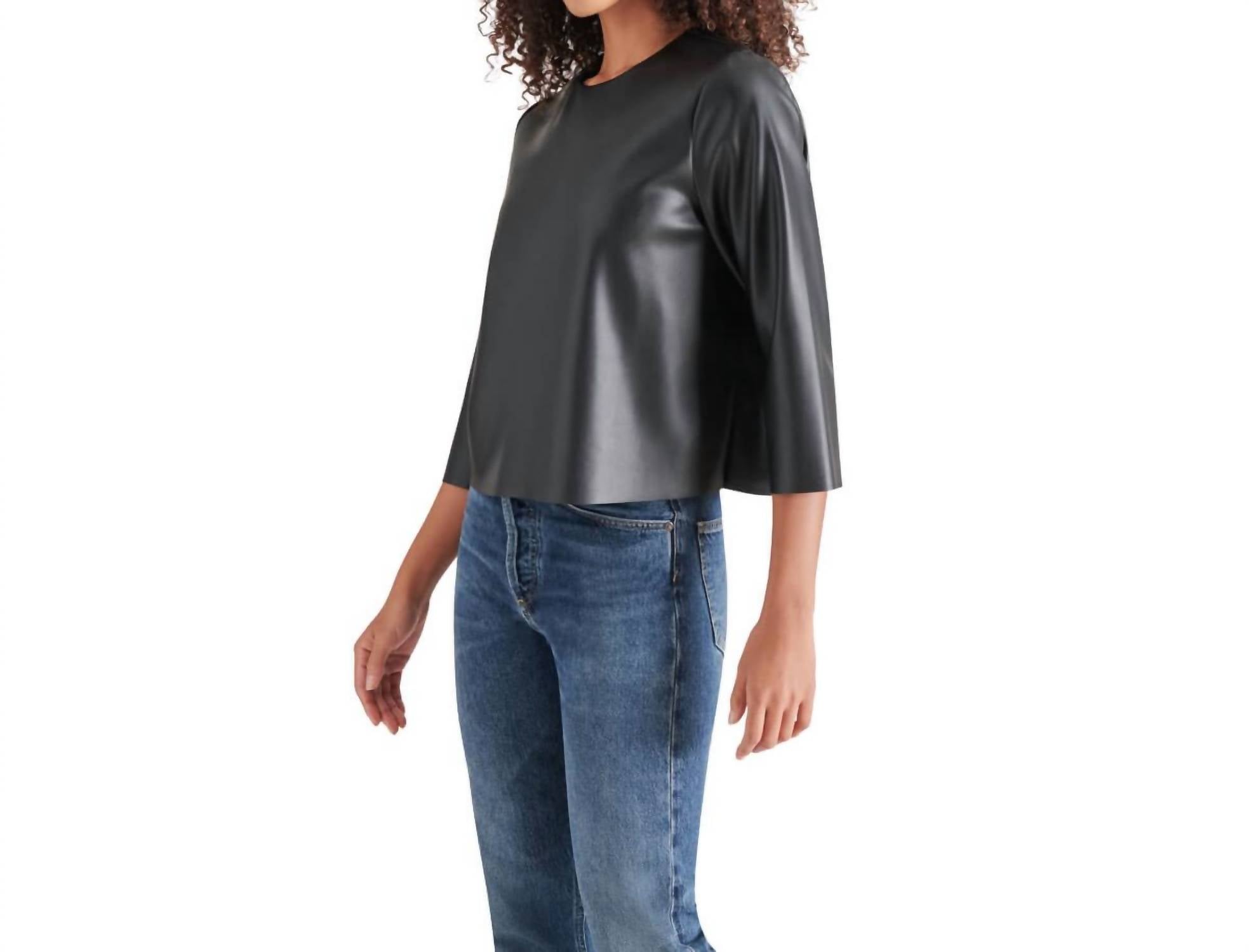 Steve Madden - Dee Faux-leather Top