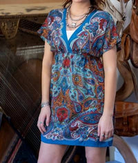 Angie - Paisley Short Dress