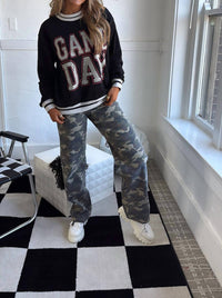 HIDDEN Rebel Terrain Wide Leg Jeans in camo - women's pants - view 6