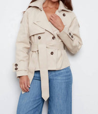 Adroit Atelier - Callista Short Double Breasted Trench Jacket