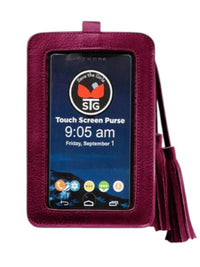 Save the Girls Women's Free Spirit Touch Screen Purses in merlot - women's accessory - detail view