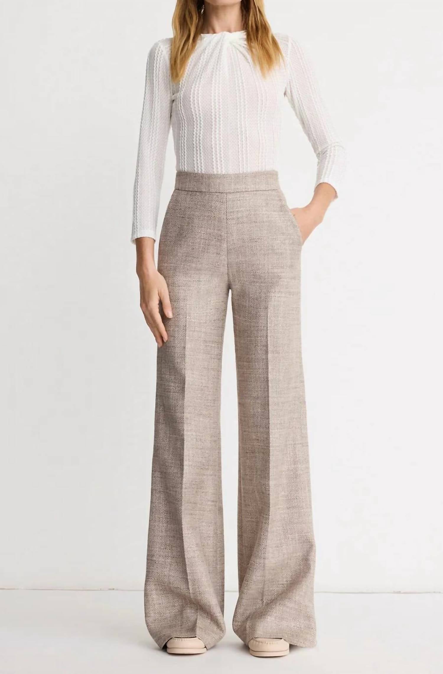 Smythe - High Rise Wide Leg Pants