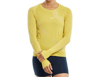 Oiselle Women's Altitude Long Sleeve Tee in saffron - women's long sleeve top