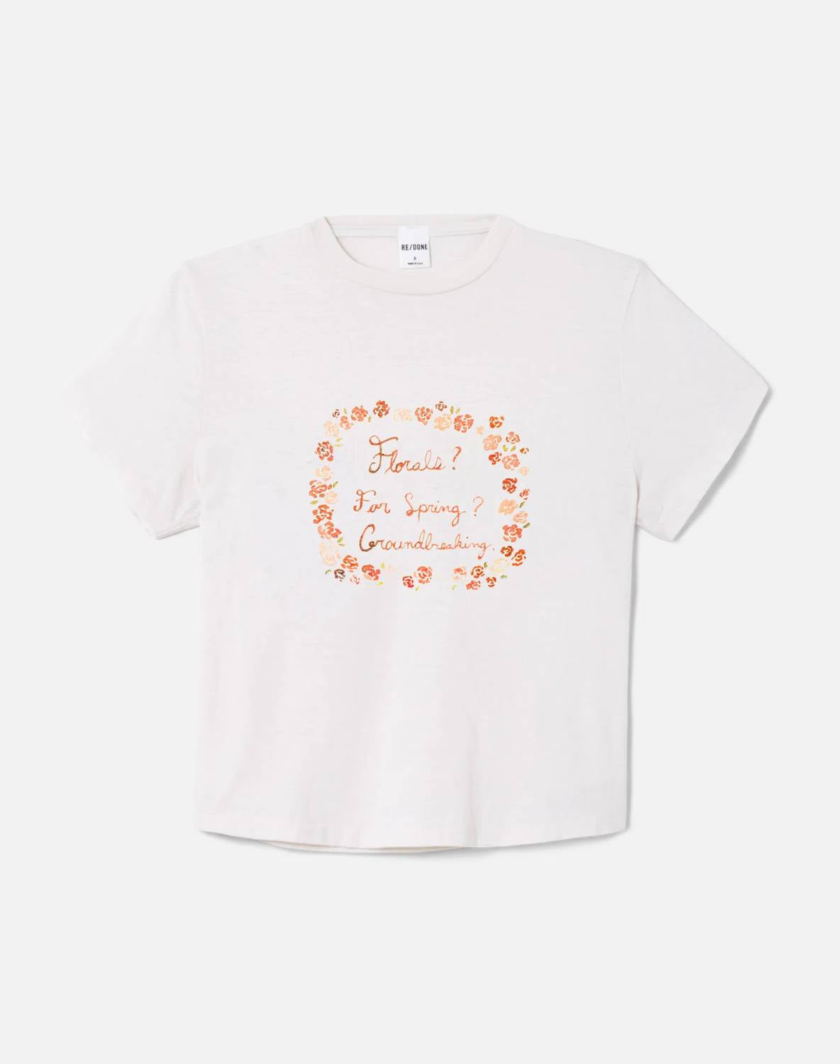 Re/Done - Florals Boxy Tee