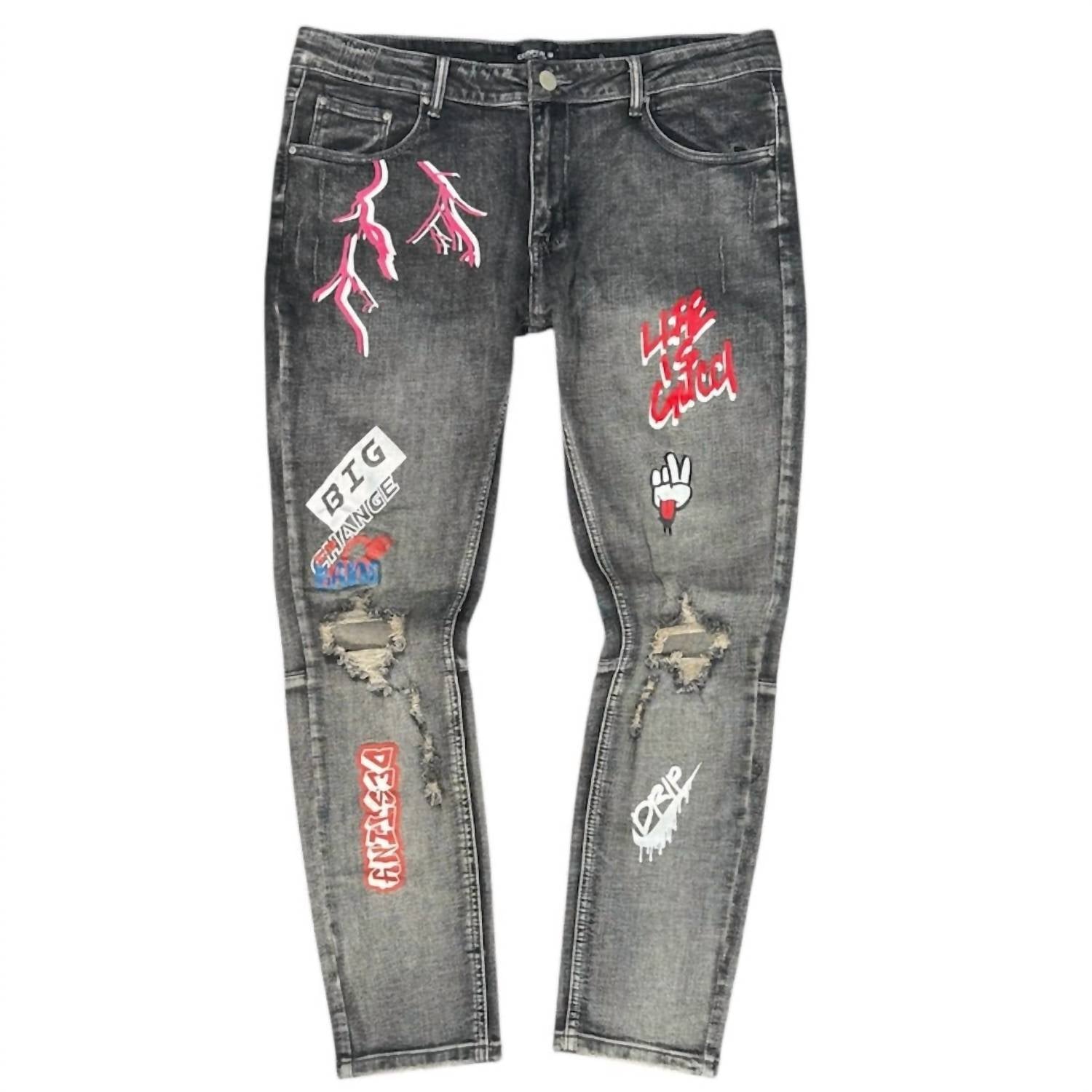 Cooper 9 - Men's Show Down Graphic Jeans