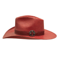 Charlie 1 Horse Women's Breakin' Hearts Western Hat in red - women's hat - detail view