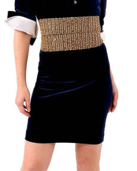 Gretchen Scott - Posh Velvet Pencil Skirt