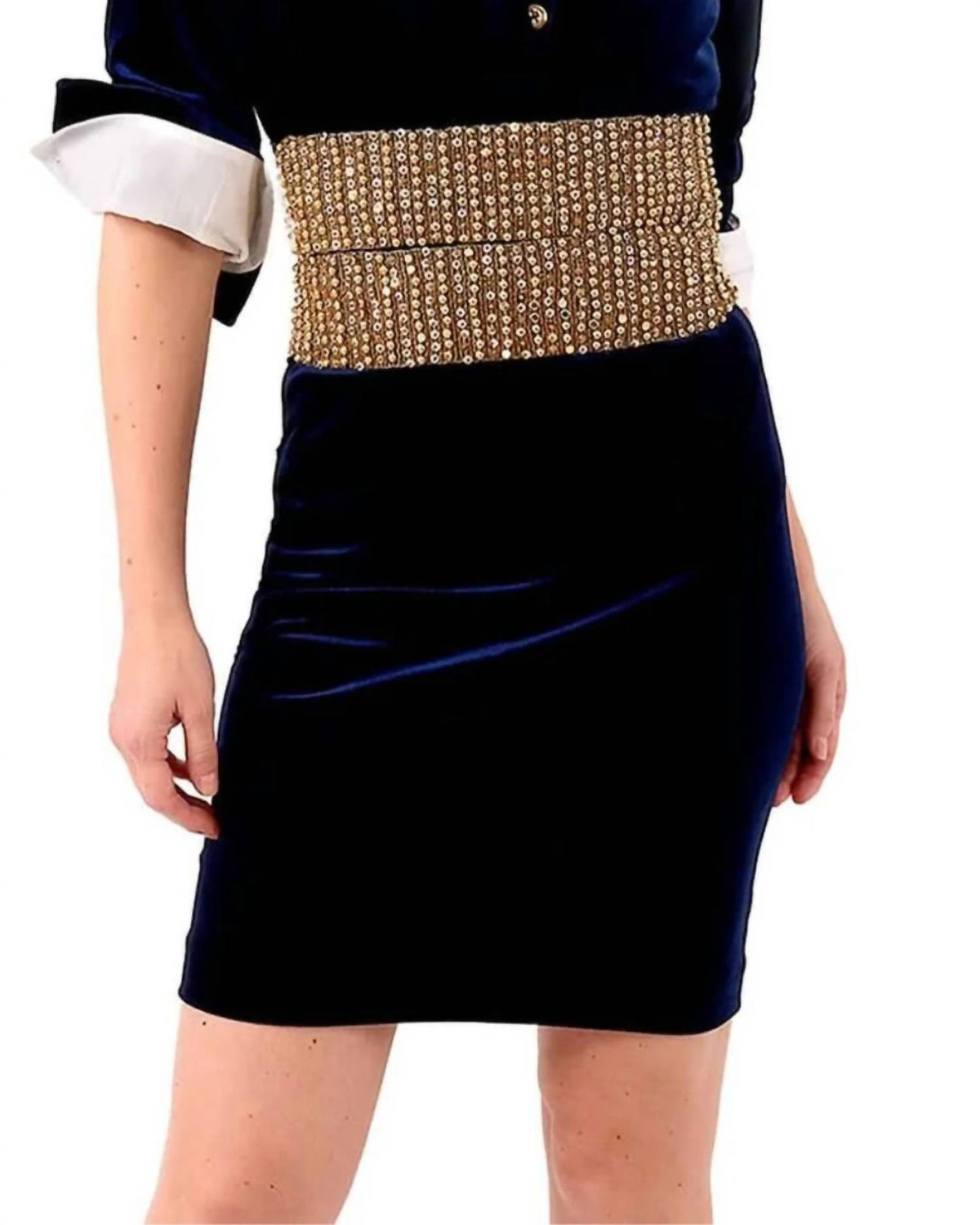 Gretchen Scott - Posh Velvet Pencil Skirt