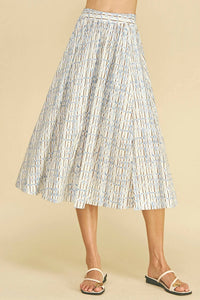Pinch - Geometric Cotton Skirt