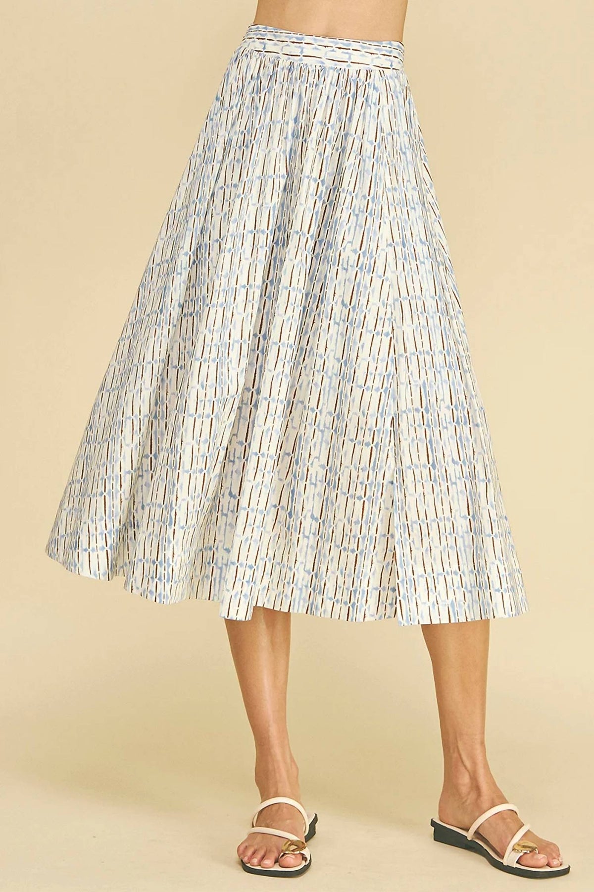 Pinch - Geometric Cotton Skirt