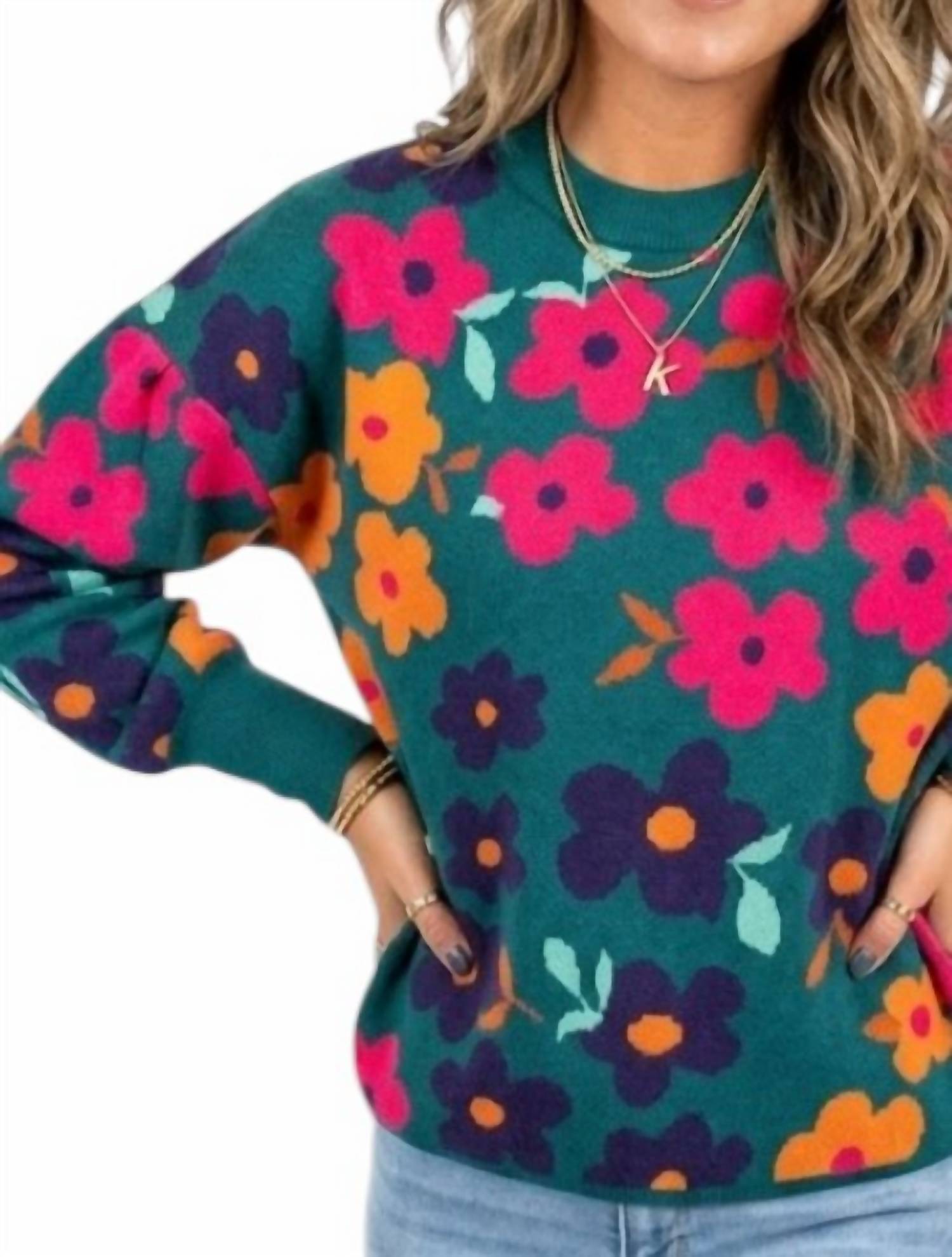 Thml - Flower Rib Knit Sweater