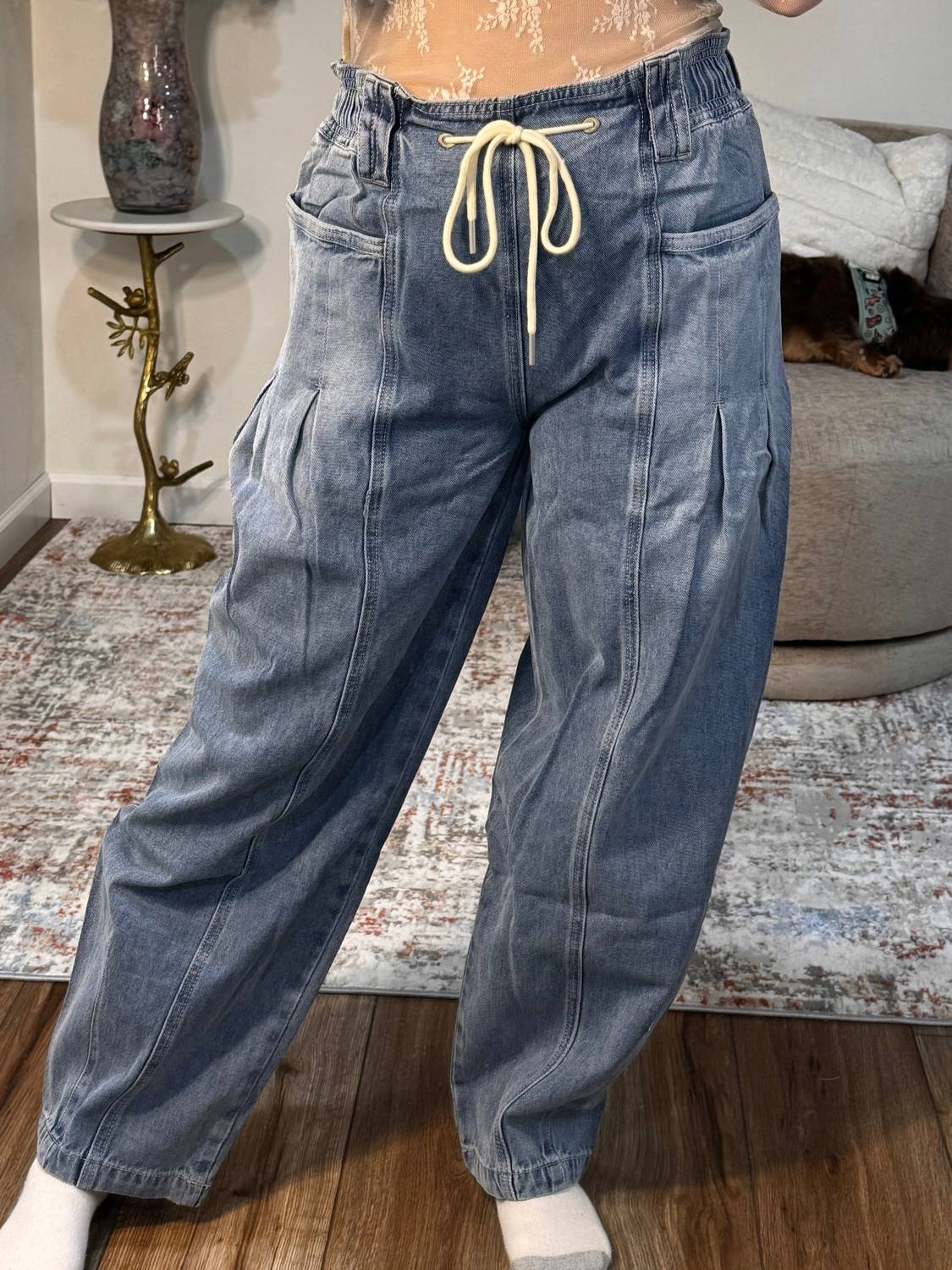 Bluivy - Lizzy Denim Barrel Pull-on Jeans