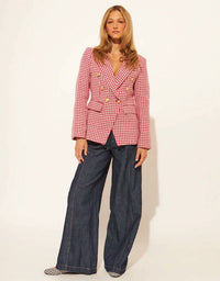 John + Jenn - Laurent Houndstooth Blazer