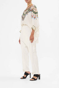Camilla - Raglan Sleeve Blouse With Cuff