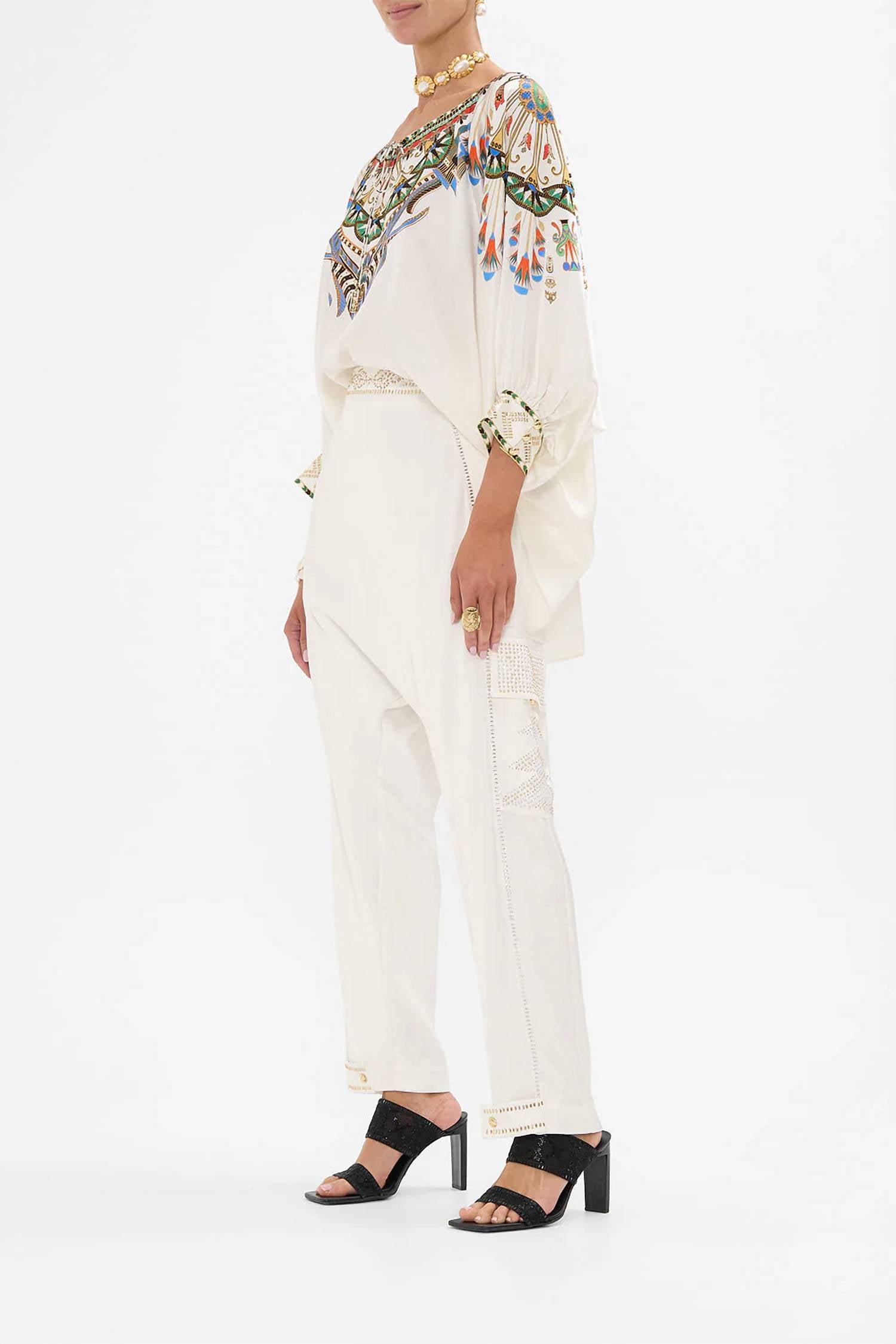 Camilla - Raglan Sleeve Blouse With Cuff
