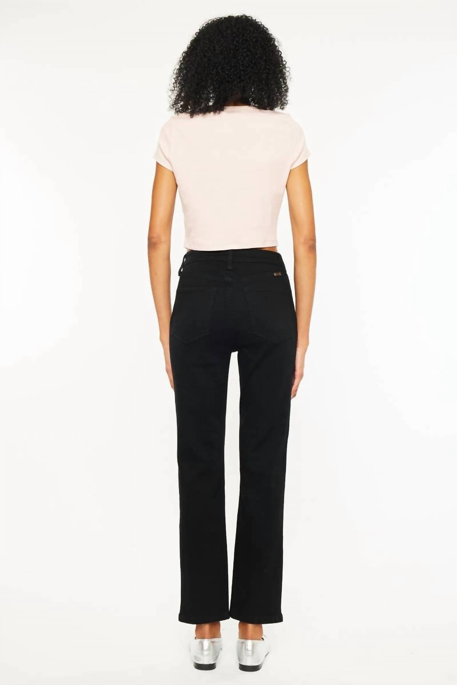 Kancan - Open Pack High Rise Slim Straight Jeans