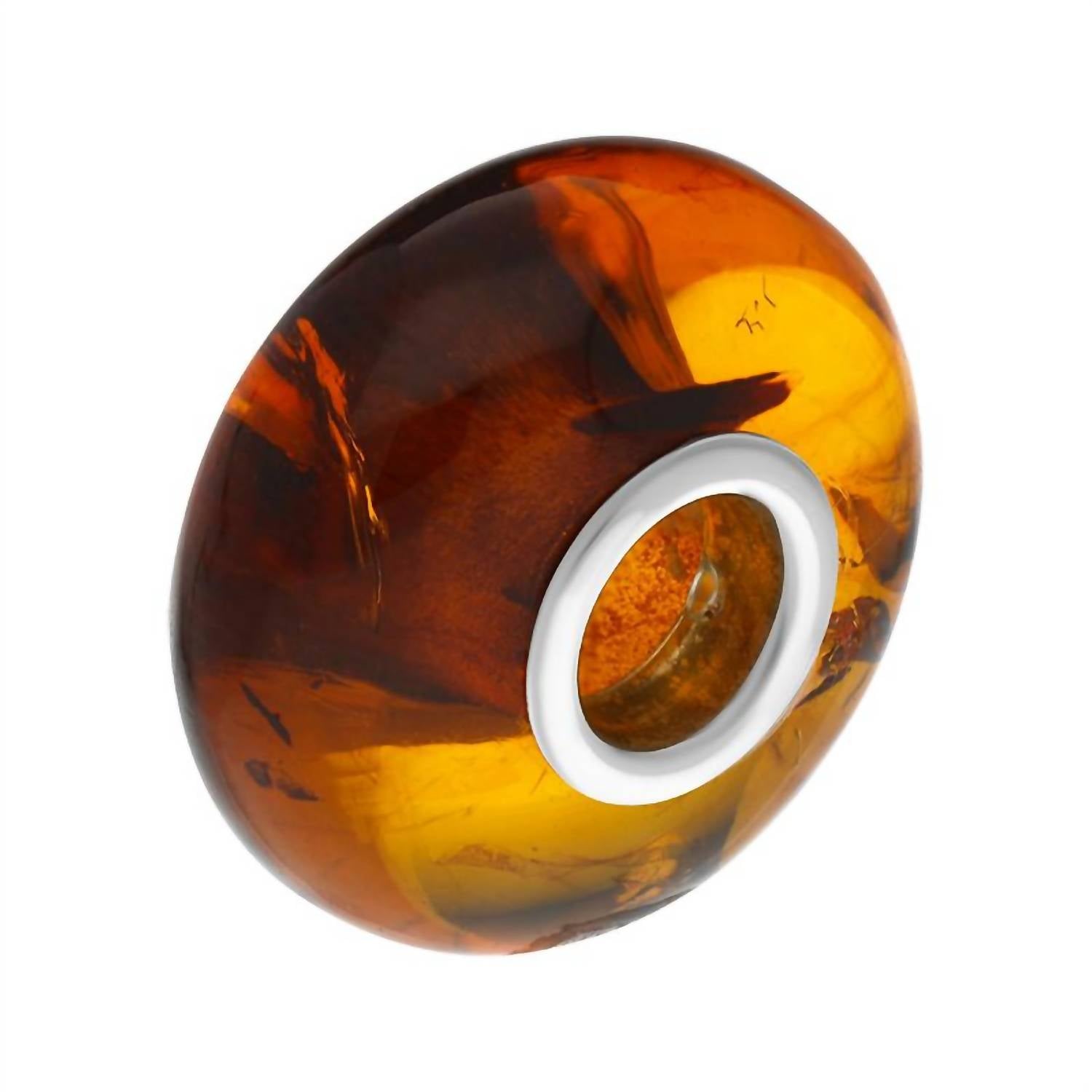 Trollbeads Women's Sunset Glass Bead Charms in yellow - women's accessory