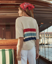 The Great. - Track Crew With Saltwater Stripe Sweater
