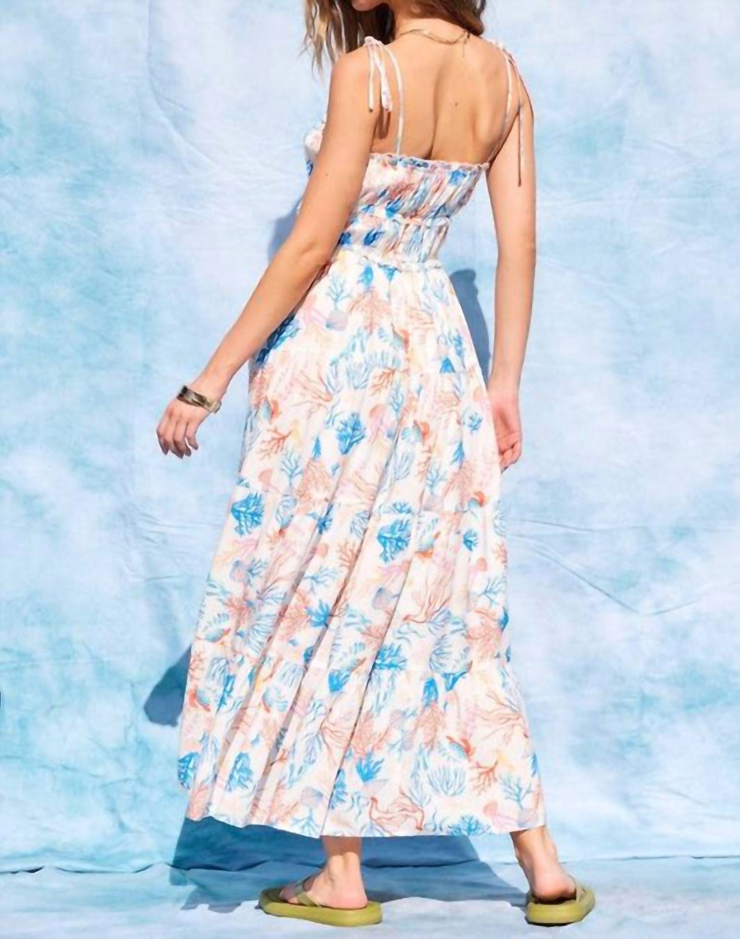 Illa Illa - Coral Print Maxi Dress