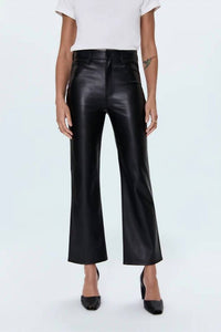 PISTOLA Ally High-rise Ankle Boot Jean in onyx - women's jeans