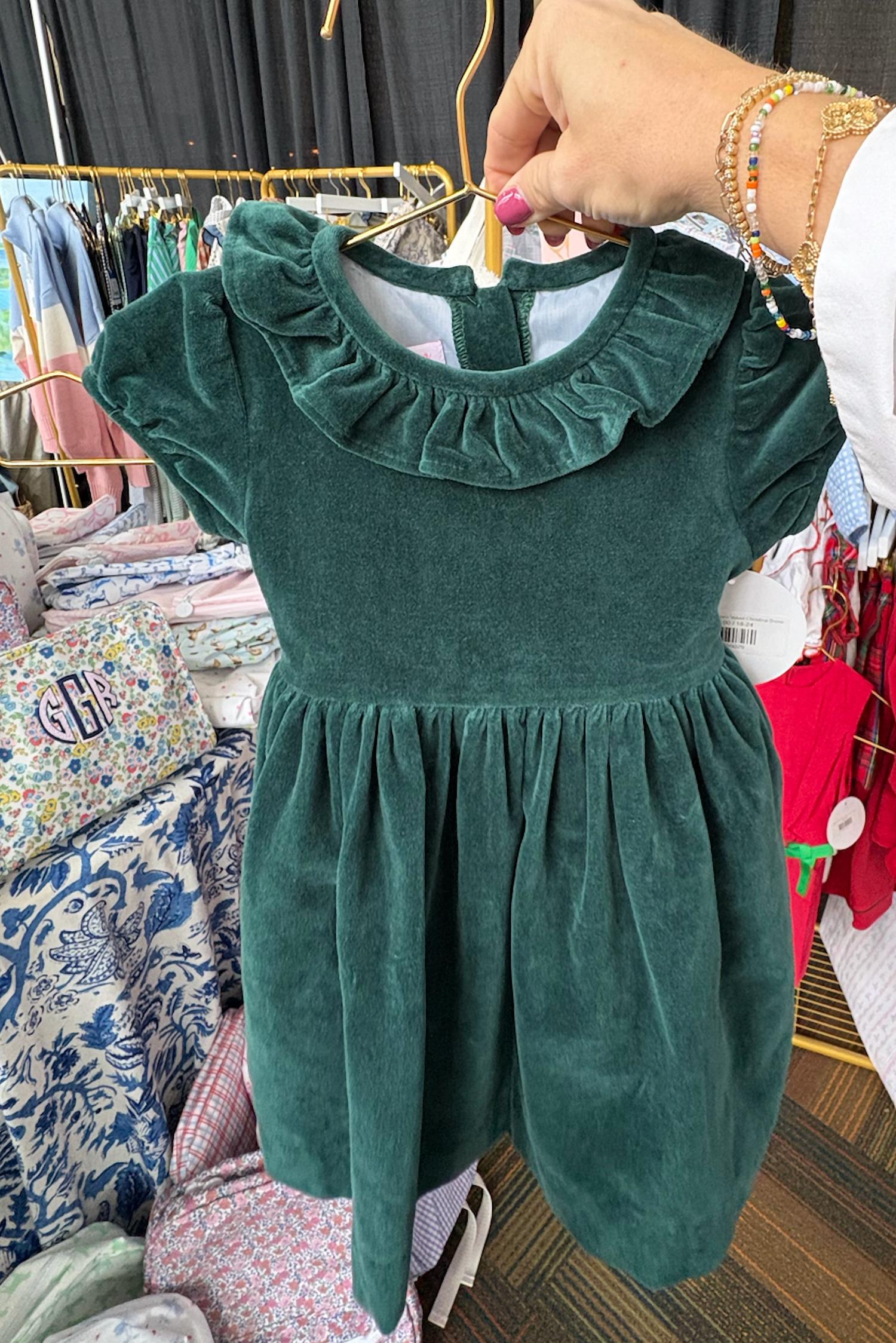 Percy & Tyne - Girl's Christina Velvet Dress