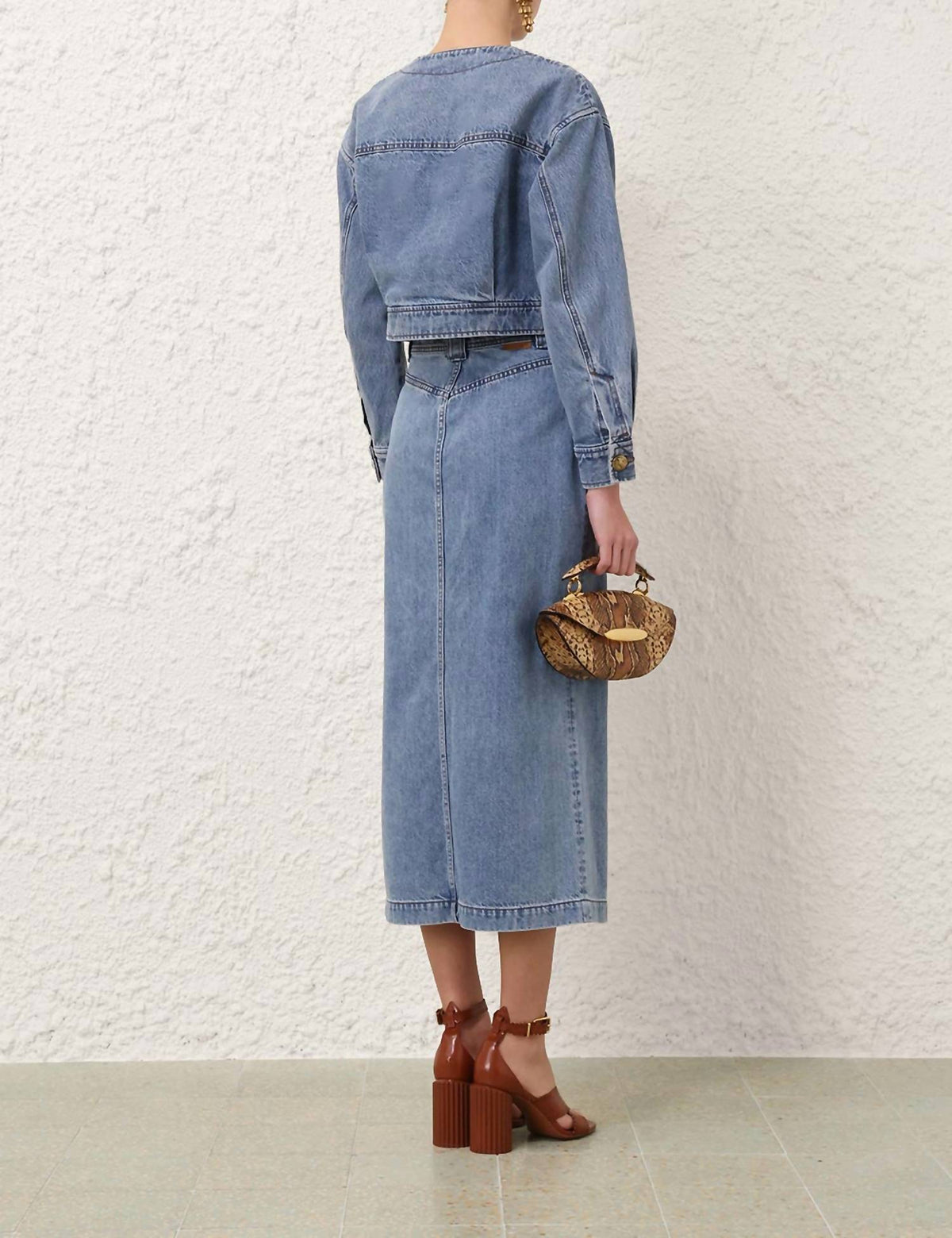 Zimmermann - Denim Cropped Jacket