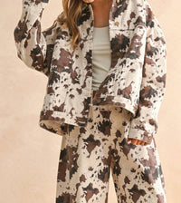 Miou Muse - Splattered Swing Jacket