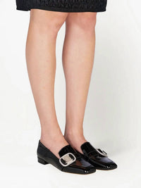 Salvatore Ferragamo Women's Vara Chain Loafers in black - women's flats - view 155