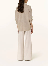 RAFFAELLO ROSSI Miru Soft Corduroy Pant in beige - women's pants - alternate view