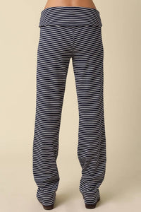 Olivaceous - Pepper Stripe Knit Pants Set