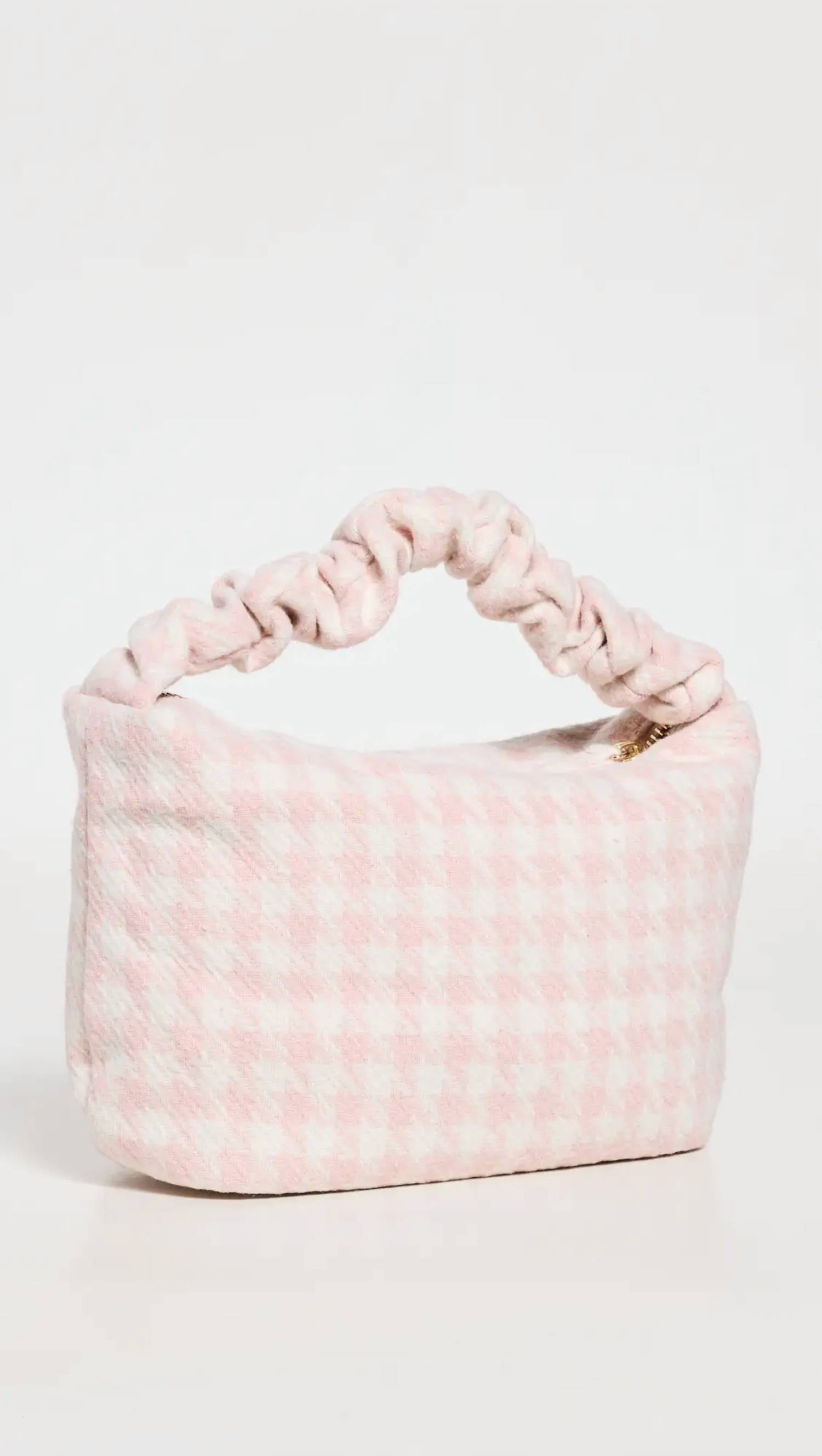 Stoney Clover Lane - Large Houndstooth Scrunch Handle Bag