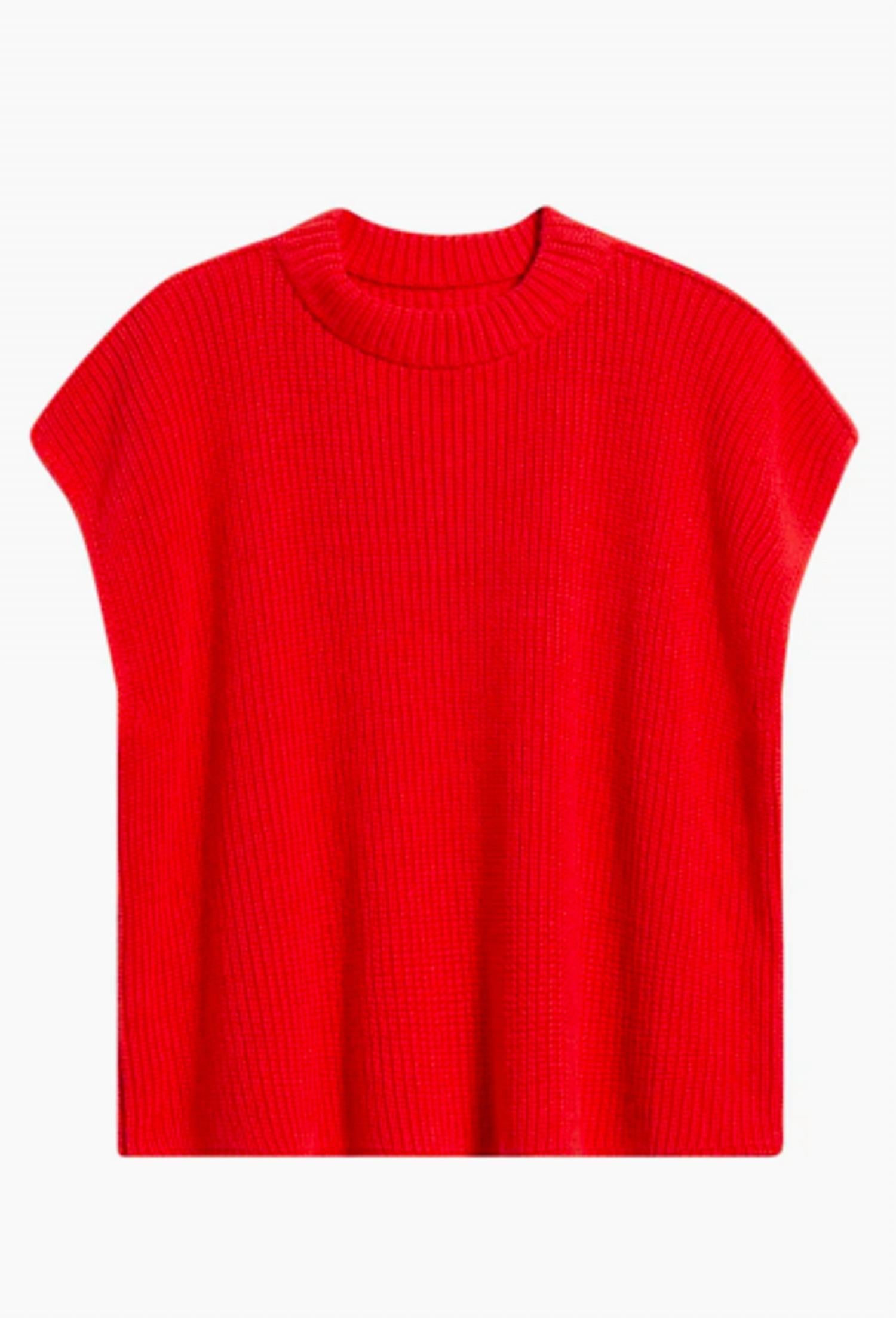 Frank & Eileen Women's Montecito Top in red - women's sweater - alternate view